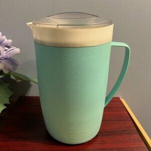 Bolero atomic Therm-o-ware 1950's MCM retro Pastel blue Juice Pitcher vtg